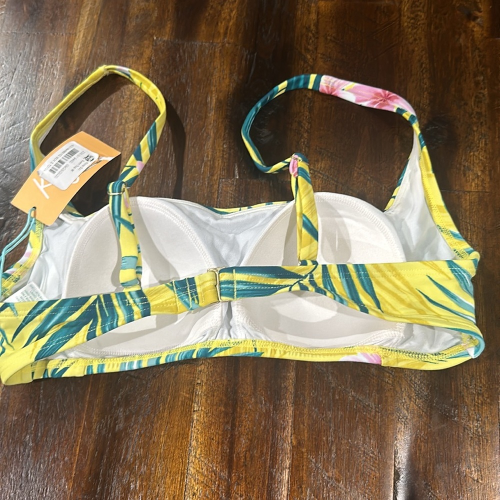 Square Neck Bikini Top - Kona Sol Tropical Size M - Picture 5 of 9
